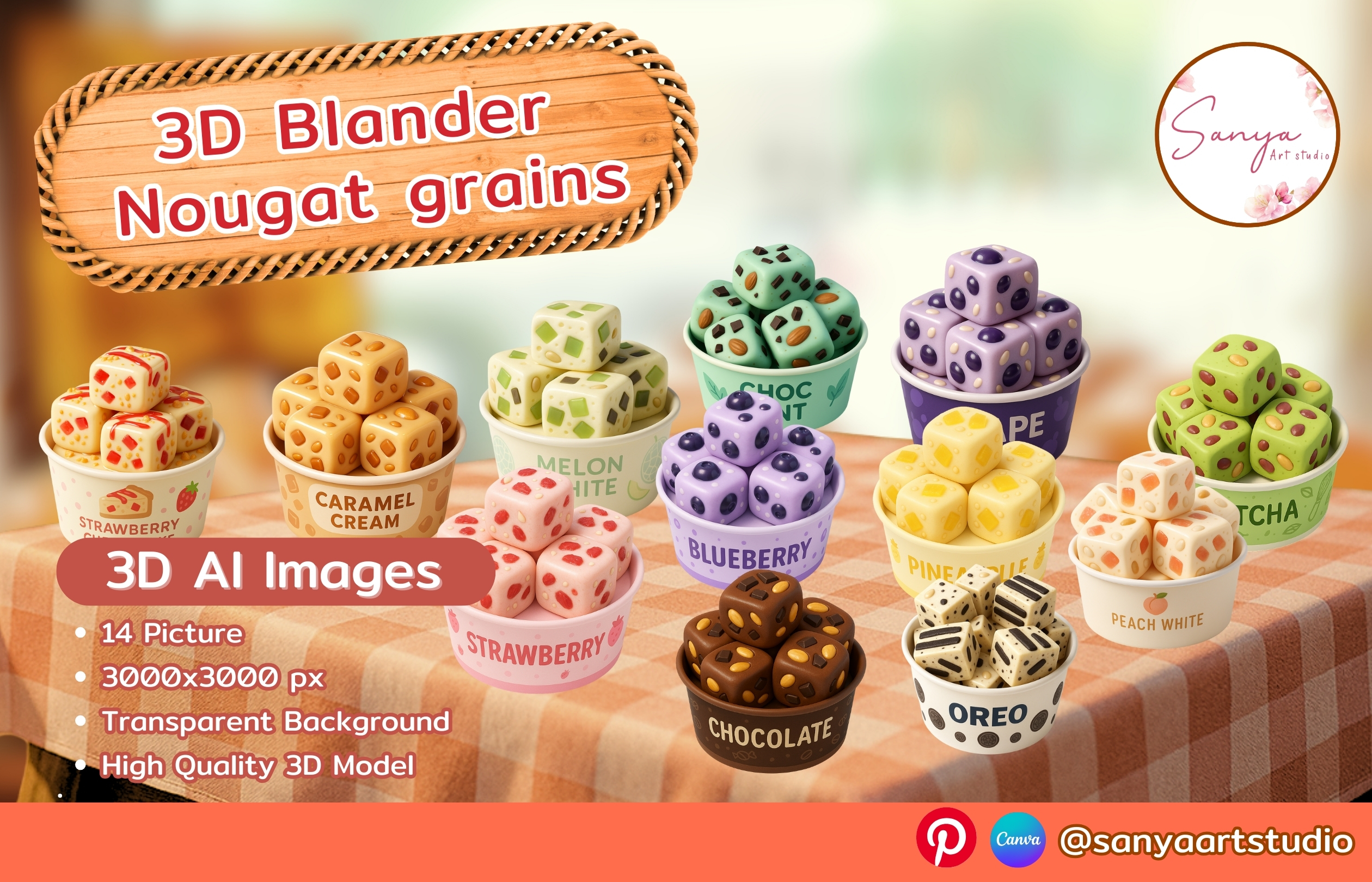 Pack custom mockup 1 - Grains de nougat