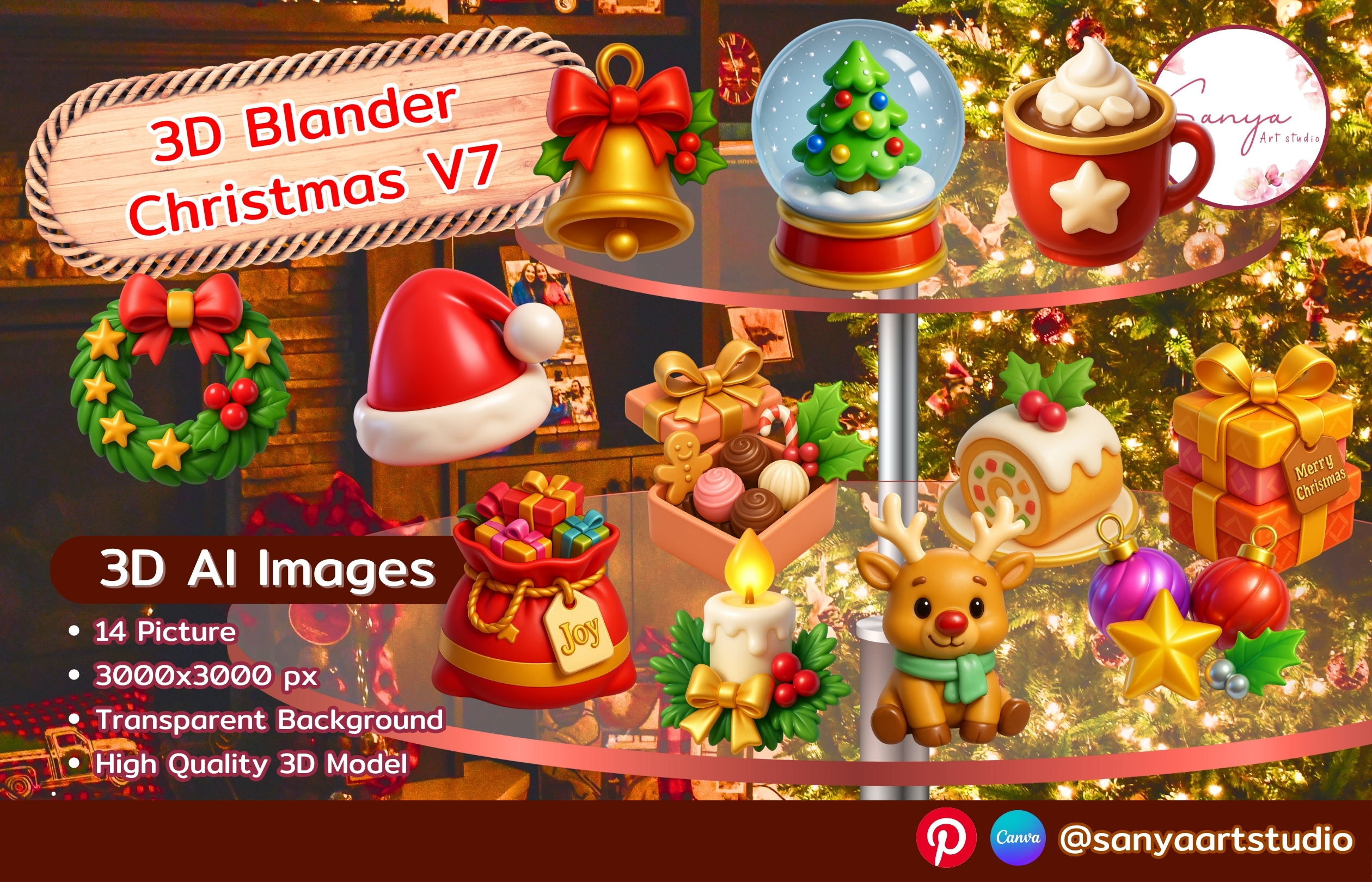 Pack custom mockup 1 - Noël