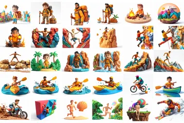 Man Everyday Activity Image Pack