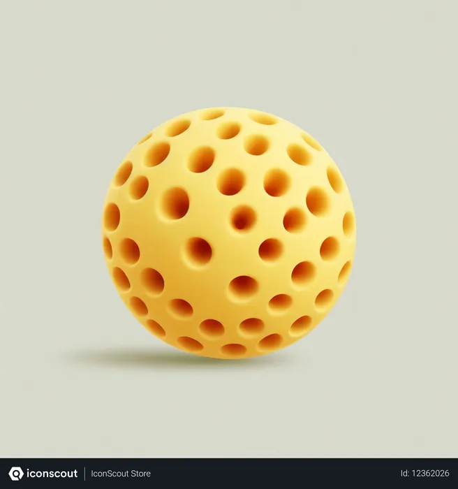 Free 3D Abstract Sphere With Perforations  AI Image