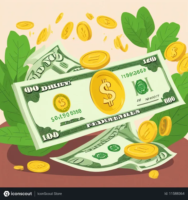 Free AI Dollar currency  Image