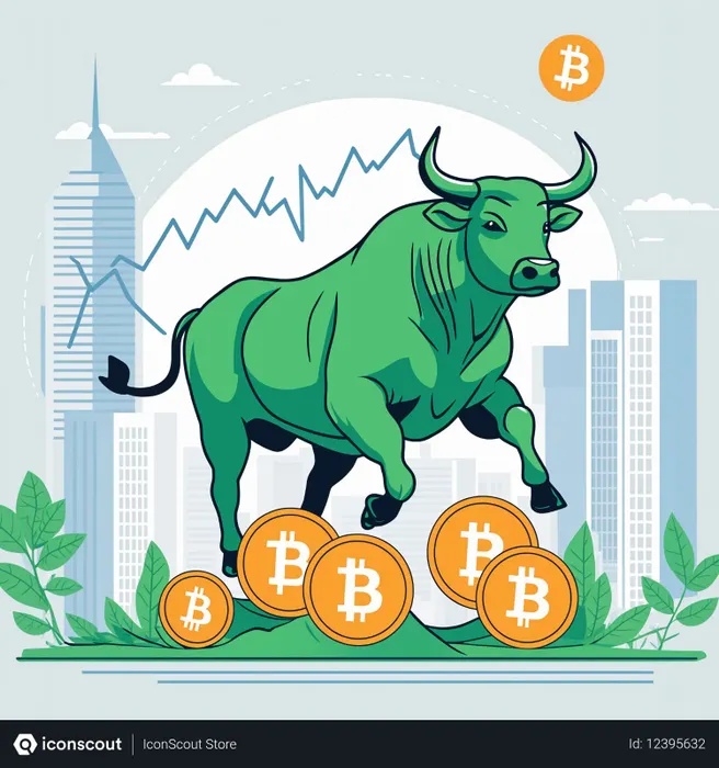 Free Bull Market In Bitcoin  AI Image
