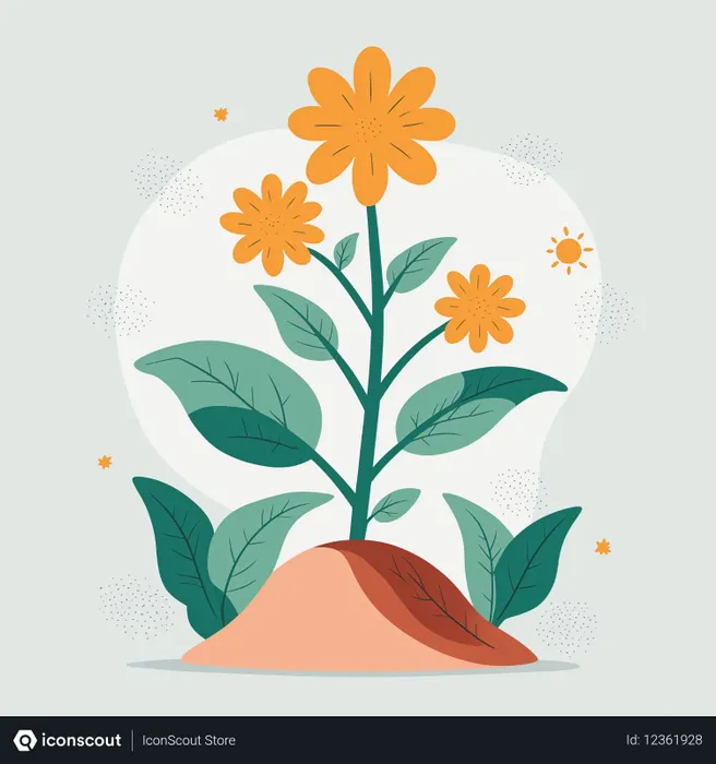 Free Flower Blooming Outdoors  AI Image
