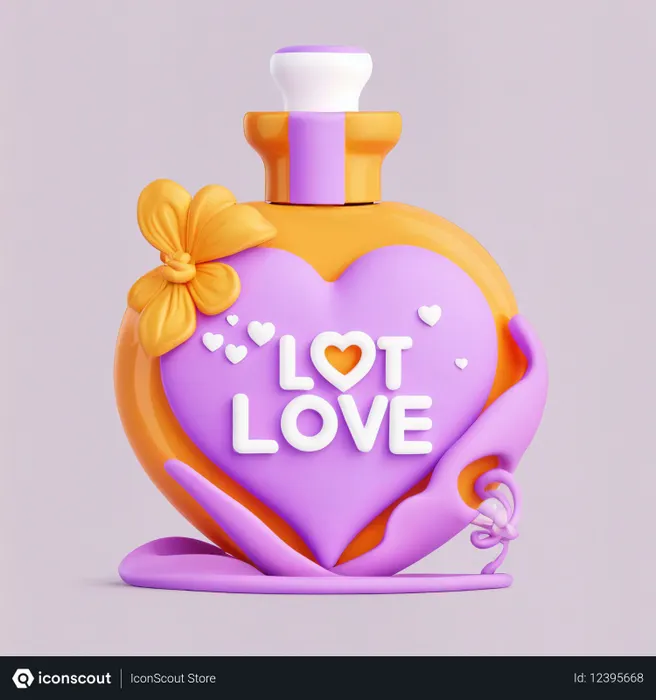 Free Love-themed Bottle Design  AI Image