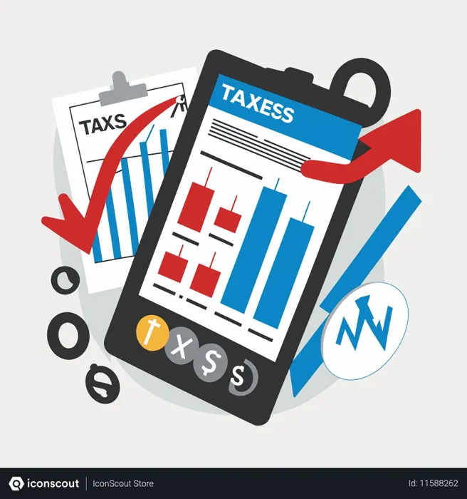 Free Rapports financiers et impôts  Image IA