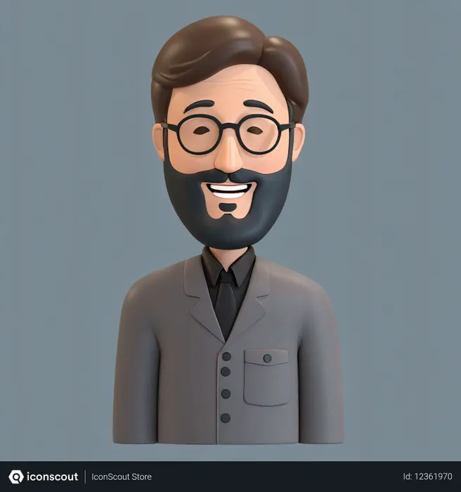 Free Smiling Male In A Suit  AI Image