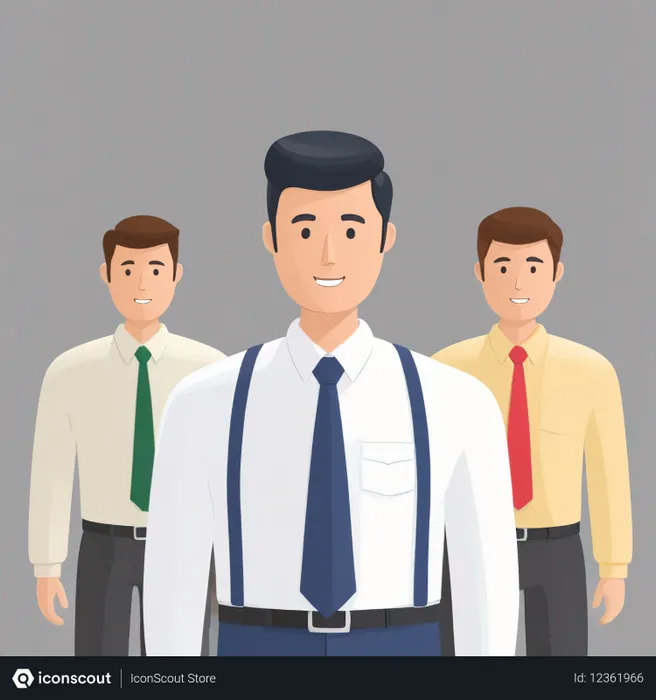 Free Three Businessmen In Professional Attire  AI Image
