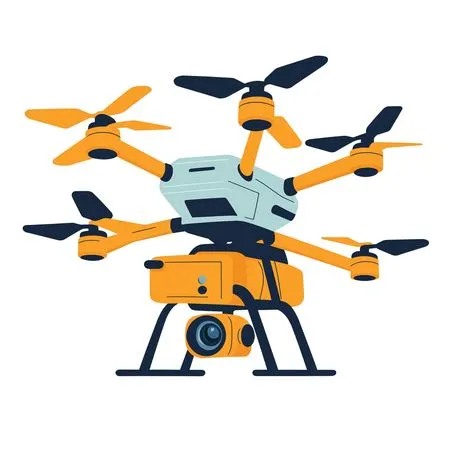 Free A Camera-equipped Hexacopter Drone  AI Image