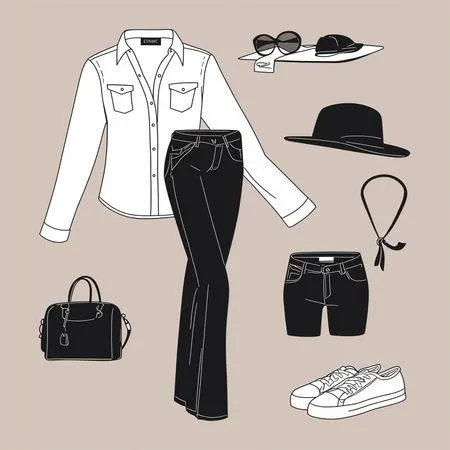 Free A Casual Outfit With Accessories  AI Image