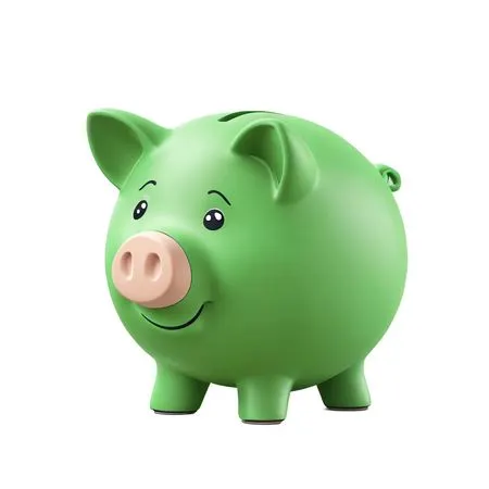 Free A Cute 3D Piggy Bank For Savings  AI Image