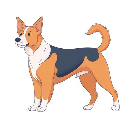 Free A Dog Standing  AI Image