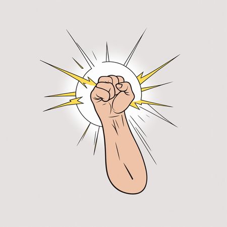 Free A Fist Symbolizing Power And Strength  AI Image