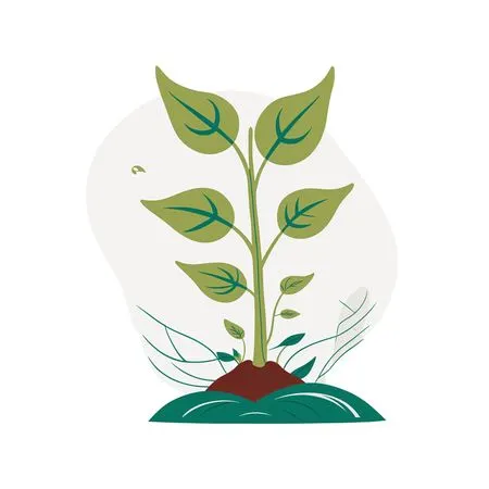 Free A Growing Plant Sprout  AI Image