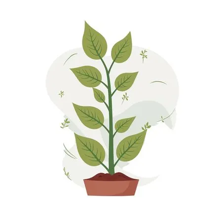 Free A Leafy Potted Plant  AI Image