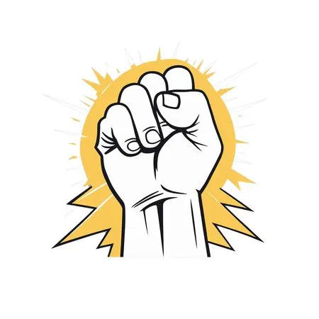 Free A Raised Fist Symbolizing Power And Resistance AI Image