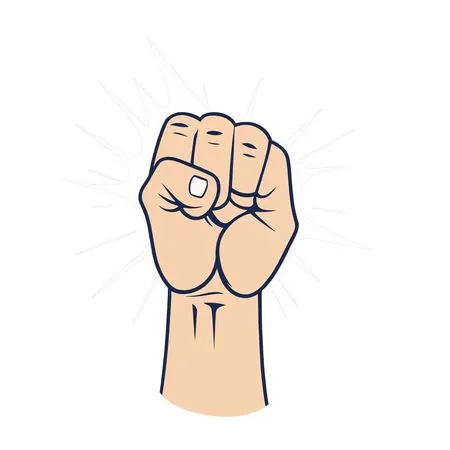 Free A Raised Fist Symbolizing Power And Unity  AI Image
