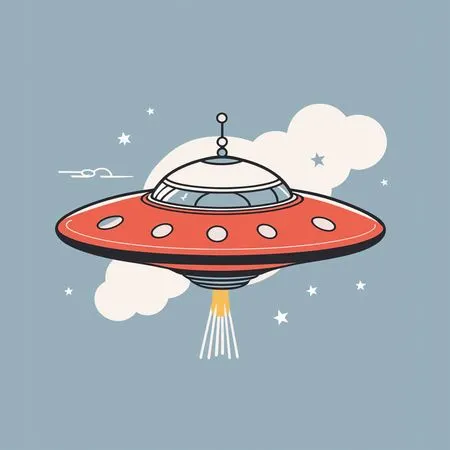 Free A UFO In Flight  AI Image