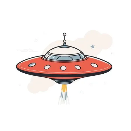 Free A UFO In Flight  AI Image