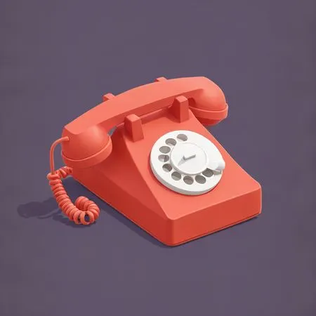 Free A Vintage Rotary Dial Telephone  AI Image