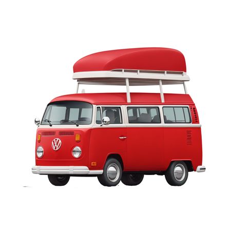 Free A Vintage Volkswagen Camper Van  AI Image