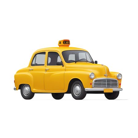 Free A Vintage Yellow Taxi Cab  AI Image
