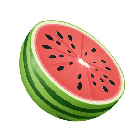 Free 수박 한 조각  AI 이미지