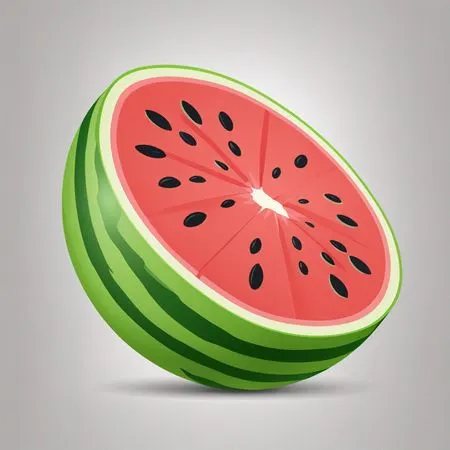 Free A Watermelon Slice  AI Image