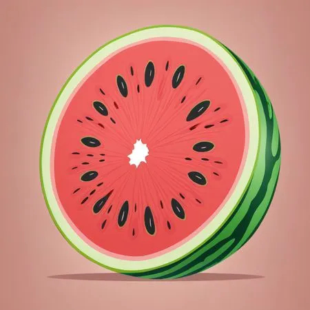 Free A Watermelon Slice  AI Image