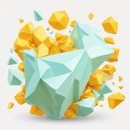 Free Abstract 3D Geometric Shape  AI Image