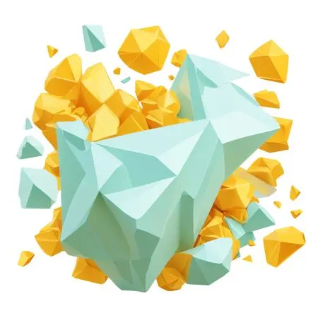 Free Abstract 3D Geometric Shape  AI Image