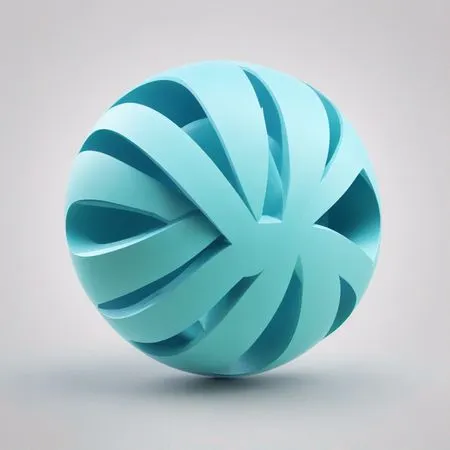 Free Abstract 3D Geometric Sphere  AI Image