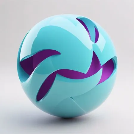 Free Abstract 3D Geometric Sphere Design  AI Image