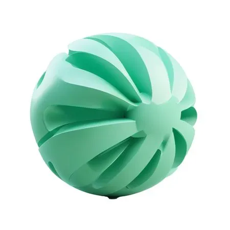 Free Abstract 3D Geometric Sphere With Curved Shapes  AI Image