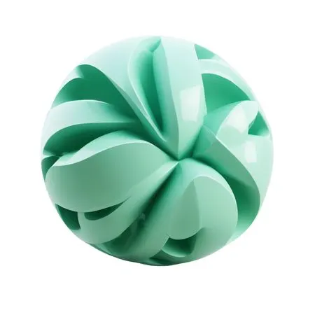 Free Abstract 3D Sculpture With A Smooth, Geometric Design  AI Image