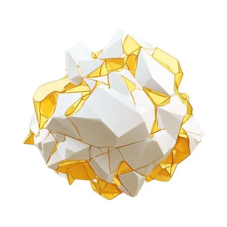 Free Abstract Geometric 3D Sphere With Angular Facets  AI Image