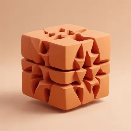Free Abstract Geometric 3D Structure  AI Image
