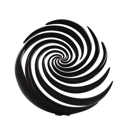 Free Abstract Spiral Sculpture With A Geometric Design  AI Image