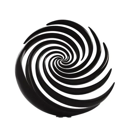 Free Abstract Spiral Sculpture With A Geometric Design  AI Image