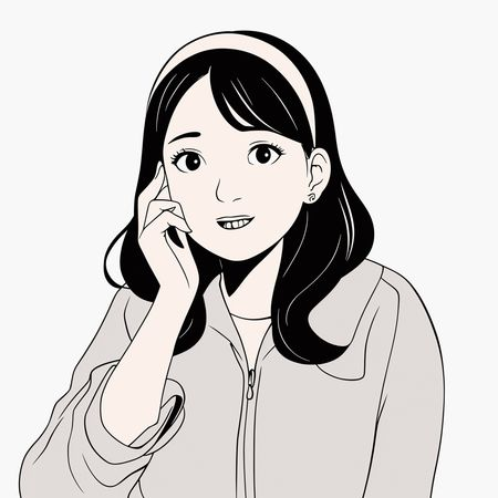 Free AI Garota sorridente Imagem