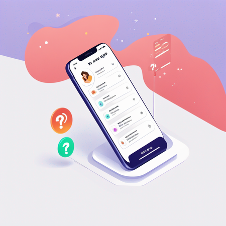 Free AI Service App Interface With Profile View  Image