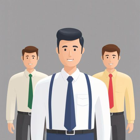 Free AI Three Businessmen In Professional Attire  Image