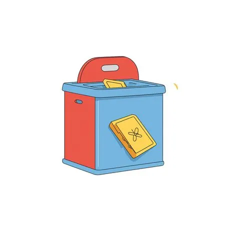 Free Ballot Box With Voting Slip  AI Image