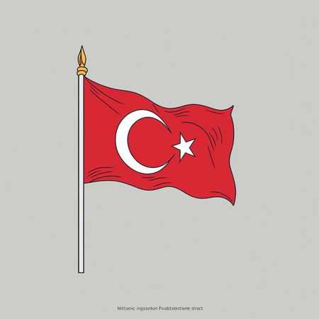 Free Bandera turca  Imagen AI
