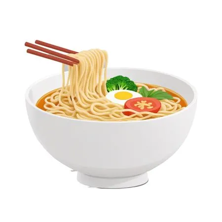 Free Bowl Of Ramen With Chopsticks  AI Image