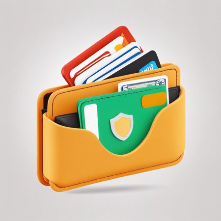 Free Geldbörse mit Karte  AI Image