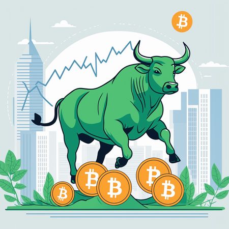 Free Bull Market In Bitcoin  AI Image