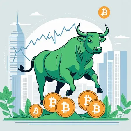Free Bull Market In Bitcoin  AI Image