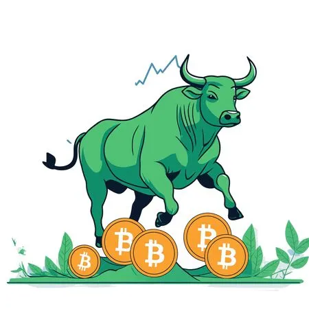 Free Bull Market In Bitcoin  AI Image