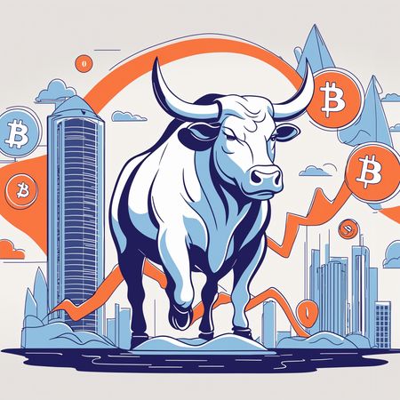 Free Bull Market With Bitcoin  AI Image
