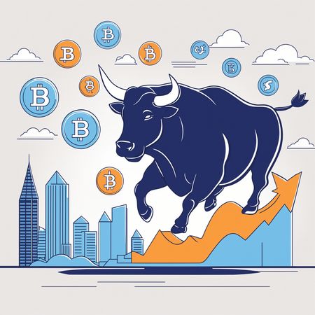 Free Bullish Bitcoin Market  AI Image